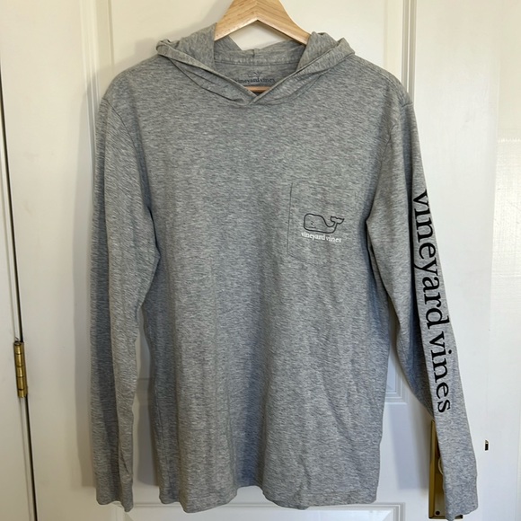 Vineyard Vines Other - Vineyard Vines Gray Hooded Long Sleeve Shirt
